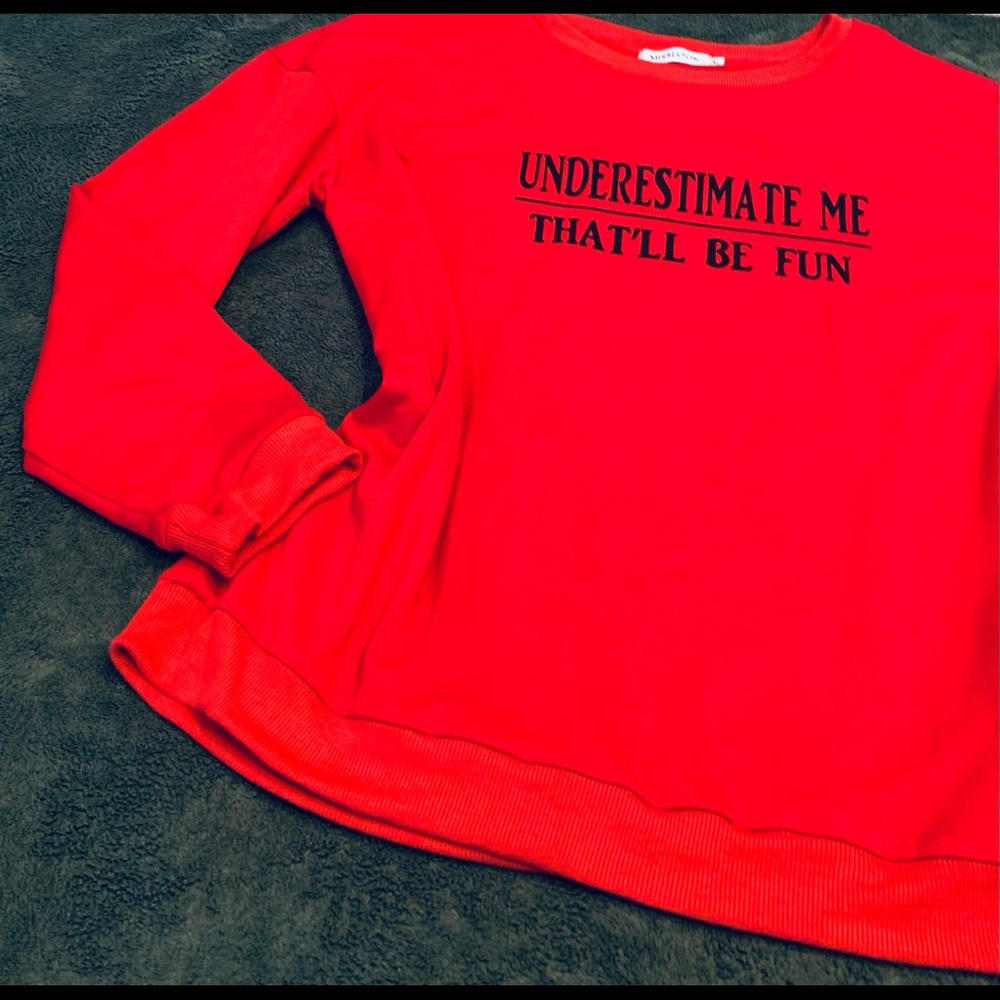 Thin Red Sweatshirt